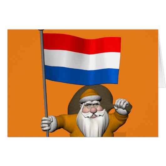 Sinterklaas mit Abzeichen der Niederlande (Vorderseite (Horizontal))