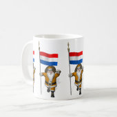 Sinterklaas mit Abzeichen der Niederlande Kaffeetasse (Vorderseite Links)