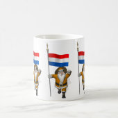 Sinterklaas mit Abzeichen der Niederlande Kaffeetasse (Mittel)
