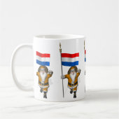 Sinterklaas mit Abzeichen der Niederlande Kaffeetasse (Links)