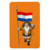 Sinterklaas mit Abzeichen der Niederlande Magnet (Vertikal)