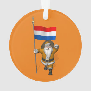 Sinterklaas mit Abzeichen der Niederlande Ornament