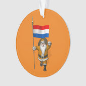 Sinterklaas mit Abzeichen der Niederlande Ornament (Vorderseite)