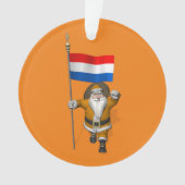 Sinterklaas mit Abzeichen der Niederlande Ornament (Vorderseite)
