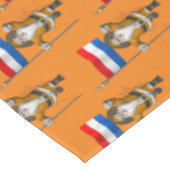 Sinterklaas mit Abzeichen der Niederlande Tischdecke (Schrägansicht)