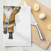 Sinterklaas mit Flagge der Niederlande Handtuch (Viertel Falte)