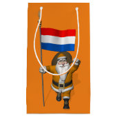 Sinterklaas mit Flagge der Niederlande Kleine Geschenktüte (Vorderseite)
