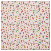 Sinterklaas mit weißem Pferd Stoff (Muster)