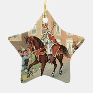 Sinterklaas Niederländischer St. Nick Vintage St. Keramik Ornament