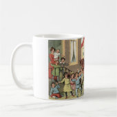 Sinterklaas niederländisches St.-Nick Vintager Kaffeetasse (Links)