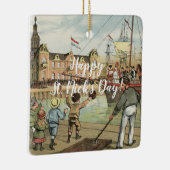 Sinterklaas niederländisches St.-Nick Vintager Keramikornament (Rechts)