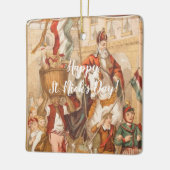 Sinterklaas niederländisches St.-Nick Vintager Keramikornament (Links)