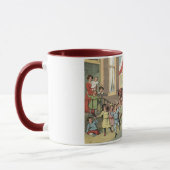 Sinterklaas niederländisches St.-Nick Vintager Tasse (Links)