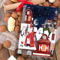Sinterklaas & Piet auf den Dächern von Amsterdam