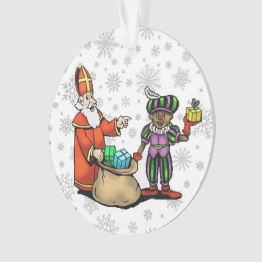 Sinterklaas & Piet Ornament (Vorderseite)