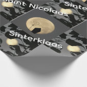 Sinterklaas / Saint Nicolaas Wrapping Paper Geschenkpapier (Ecke)