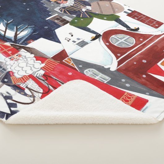 Sinterklaas und Piet auf den Dächern von Amsterdam Sherpadecke (3/4)