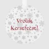 Sinterklaas und sein Weiße Pferd-Ornament Ornament (Rückseite)