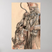 Sinterklaas und Zwarte Piet von Portia St Luke Poster (Vorne)