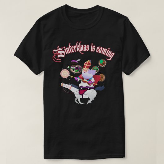 Sinterklaas Weihnachtsoutfit 2-Kunstpilet-Geschenk T-Shirt (Design vorne)
