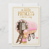 Sinti und Roma-Baby-Duschen-Einladung mit Sinti Einladung (Vorderseite)