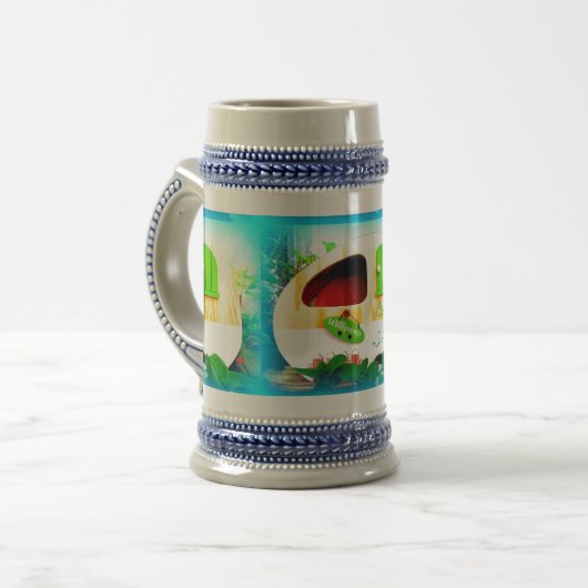 Sinti und Roma Bierglas (Vorderseite Links)