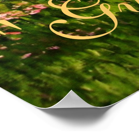 "Sinti und Roma Blassom" Irish Vanner Stallion Pfe Poster (Ecke)