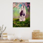 "Sinti und Roma Blassom" Irish Vanner Stallion Pfe Poster (Küche)