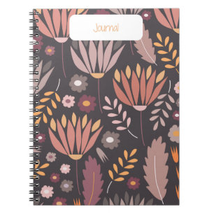 Sinti und Roma Blume Bohemisch Notebook-Design Notizblock