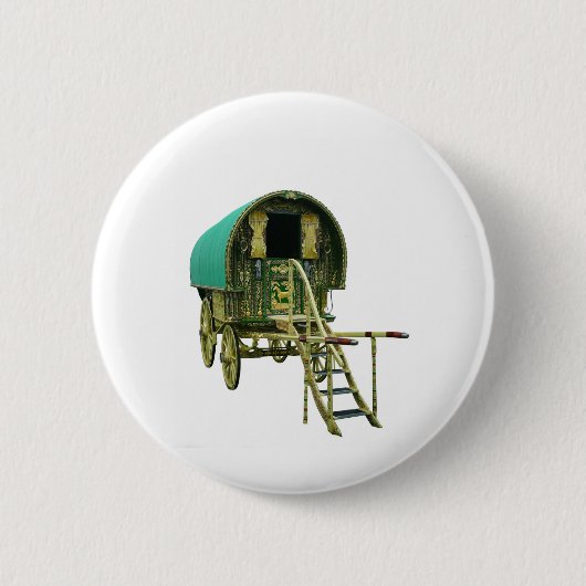 Sinti und Roma Bowtop Caravan Button (Vorderseite)