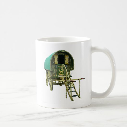 Sinti und Roma Bowtop Caravan Kaffee Tasse (Rechts)
