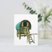 Sinti und Roma Bowtop Caravan Postkarte (Stehend Vorderseite)