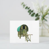 Sinti und Roma Bowtop-Karawane Postkarte (Stehend Vorderseite)