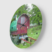 Sinti und Roma-Bowtop-Wagen mit großer Uhr (Winkel)