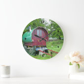 Sinti und Roma-Bowtop-Wagen mit großer Uhr (Zuhause)