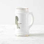 Sinti und Roma bowtop Wohnwagen Bierglas (VorderseiteRechts)