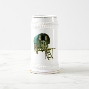 Sinti und Roma bowtop Wohnwagen Bierglas