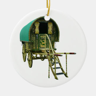 Sinti und Roma bowtop Wohnwagen Keramikornament
