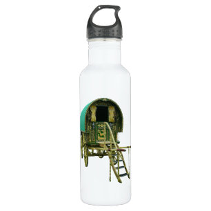 Sinti und Roma Bowtop Wohnwagen Wasserflasche Edelstahlflasche
