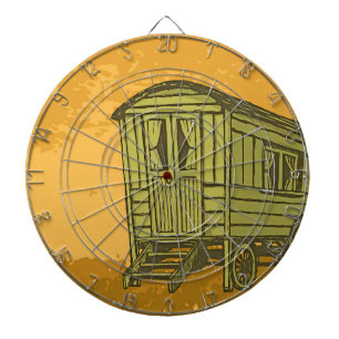 Sinti und Roma Caravan Dartscheibe