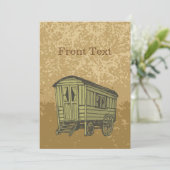 Sinti und Roma Caravan Einladung (Stehend Vorderseite)