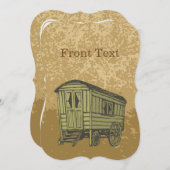 Sinti und Roma Caravan Einladung (Vorne/Hinten)