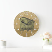 Sinti und Roma Caravan Große Wanduhr (Zuhause)