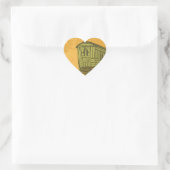 Sinti und Roma Caravan Herz-Aufkleber (Tasche)