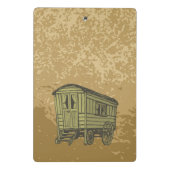 Sinti und Roma Caravan Mini Klemmbrett (Rückseite)