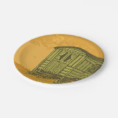 Sinti und Roma Caravan Pappteller (Schrägansicht)