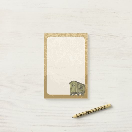 Sinti und Roma Caravan Post-it Klebezettel (Auf Schreibtisch)