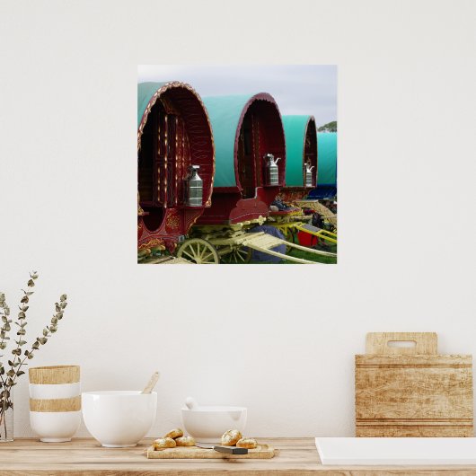 Sinti und Roma Caravan Poster (Küche)