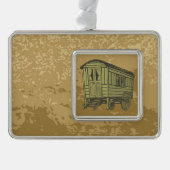 Sinti und Roma Caravan Rahmen-Ornament Silber (Vorderseite)