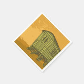 Sinti und Roma Caravan Serviette (Ecke)